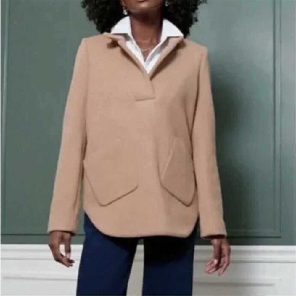Tuckernuck Camel Emerson Wool Blend Equestrian Popover Jacket Size XXS, NWT - Picture 2 of 13